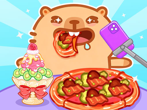 Screenshot of Capybara Mukbang ASMR available on the Drift Boss arcade hub catalog