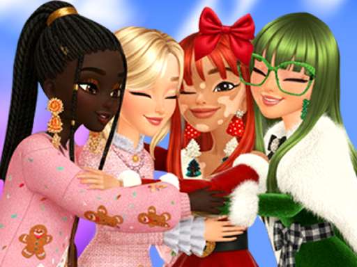 Screenshot of Christmas Girls Dress Up available on the Drift Boss arcade hub catalog