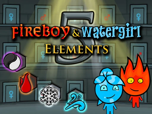 Screenshot of Fireboy Watergirl Elements available on the Drift Boss arcade hub catalog