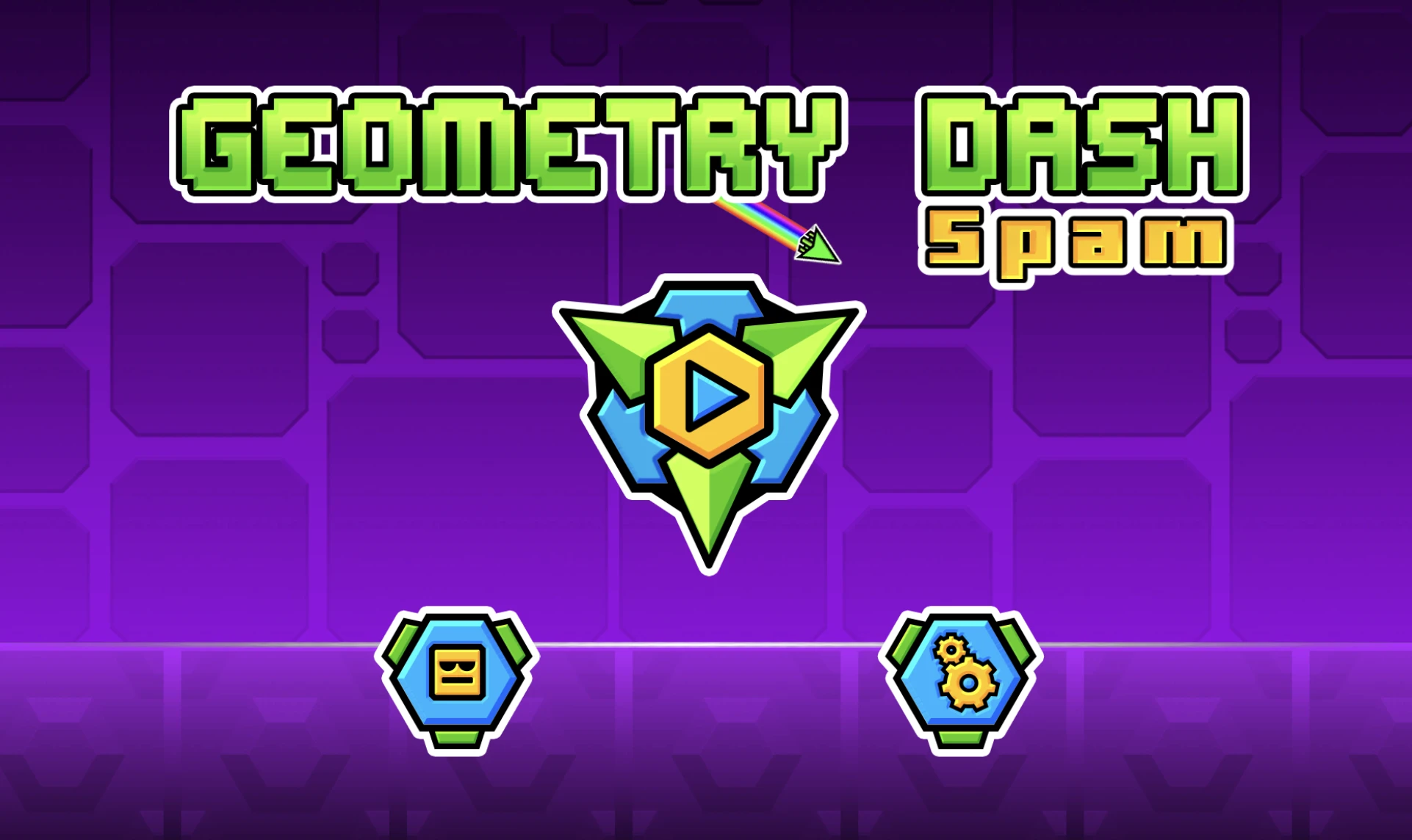 Screenshot of Geometry Dash Spam available on the Drift Boss arcade hub catalog