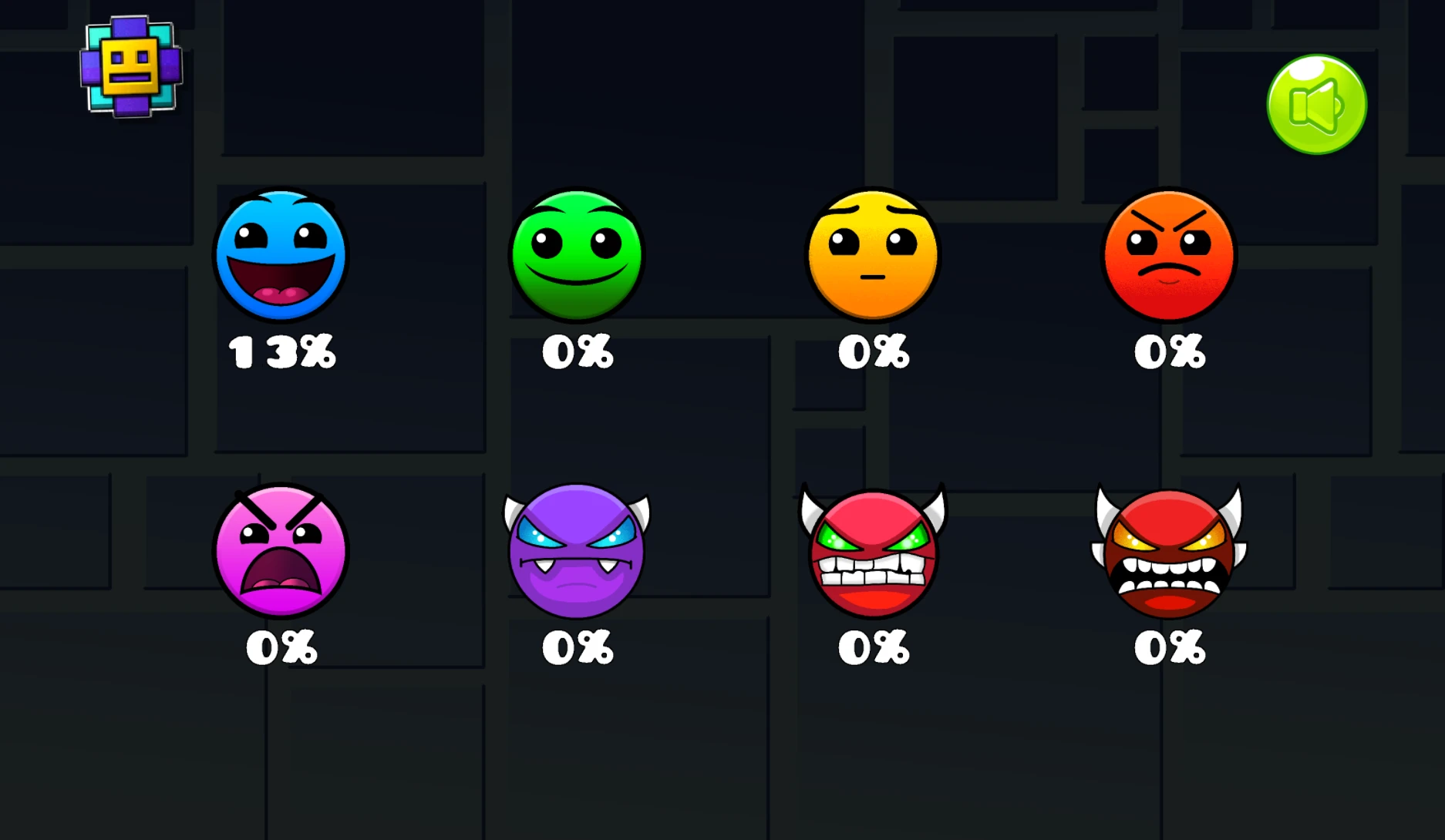 Screenshot of Geometry Dash Wave available on the Drift Boss arcade hub catalog